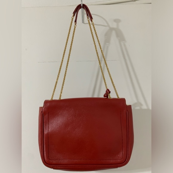 Marc Jacobs purse with red leather and golden chain straps *EUC* made in Italy - Picture 2 of 15